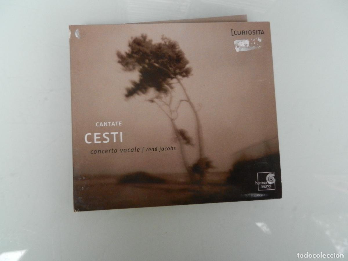 CDs de m&uacute;sica: CANTATE - CESTI- CONCERTO VOCALE - RENE JACOBS - HARMONIA MUNDI - DIGIPACK 2004