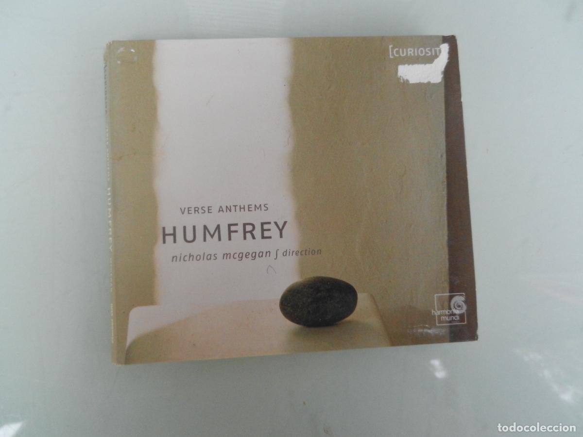 CDs de m&uacute;sica: HUMFREY - VERSE ANTHEMS - NICHOLAS MCGEGAN - HARMONIA MUNDI 2004