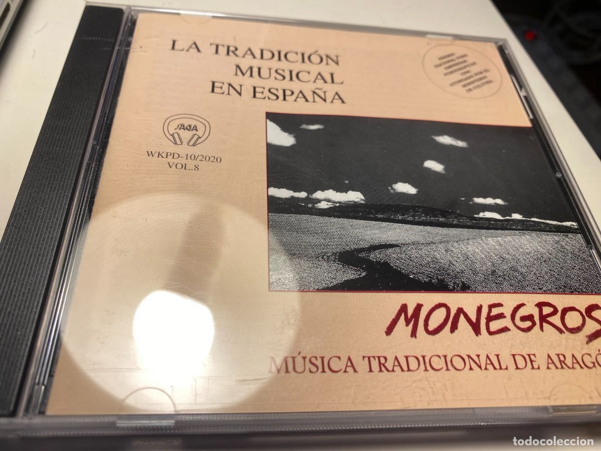 CDs de m&uacute;sica: La Tradici&oacute;n Musical en Espa&ntilde;a Vol 8 Monegros Temas Tradicionales de Arag&oacute;n CD Tecnosaga 1997, CD