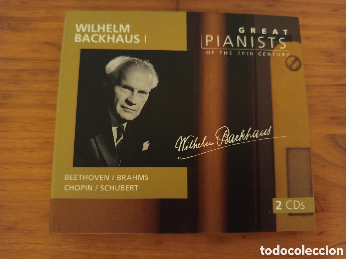 CDs de m&uacute;sica: WILHELM BACKHAUS I. BEETHOVEN /BRAHMS / CHOPIN / SCHUBERT (GREAT PIANISTS OF THE 20TH CENTURY) 2 CD