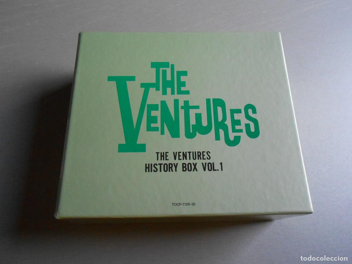 CDs de m&uacute;sica: VENTURES, THE - HISTORY BOX VOL. 1 -, CAJA 4 CD, A&Ntilde;O 1992, TOSHIBA TOCP, 7129-32, MADE IN JAPAN