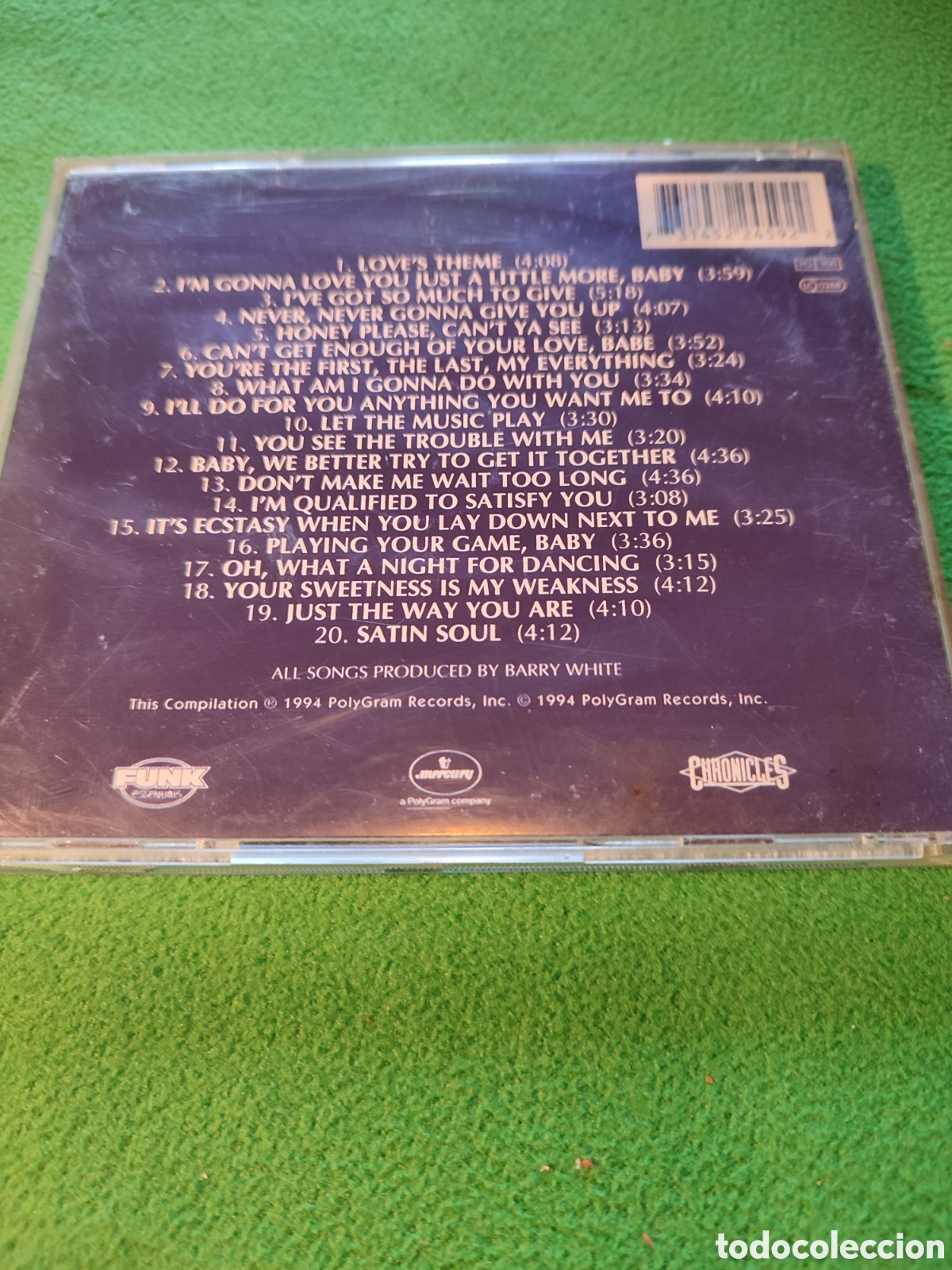 CDs de m&uacute;sica: Barry White - All-Time Grestest hits - Foto 3