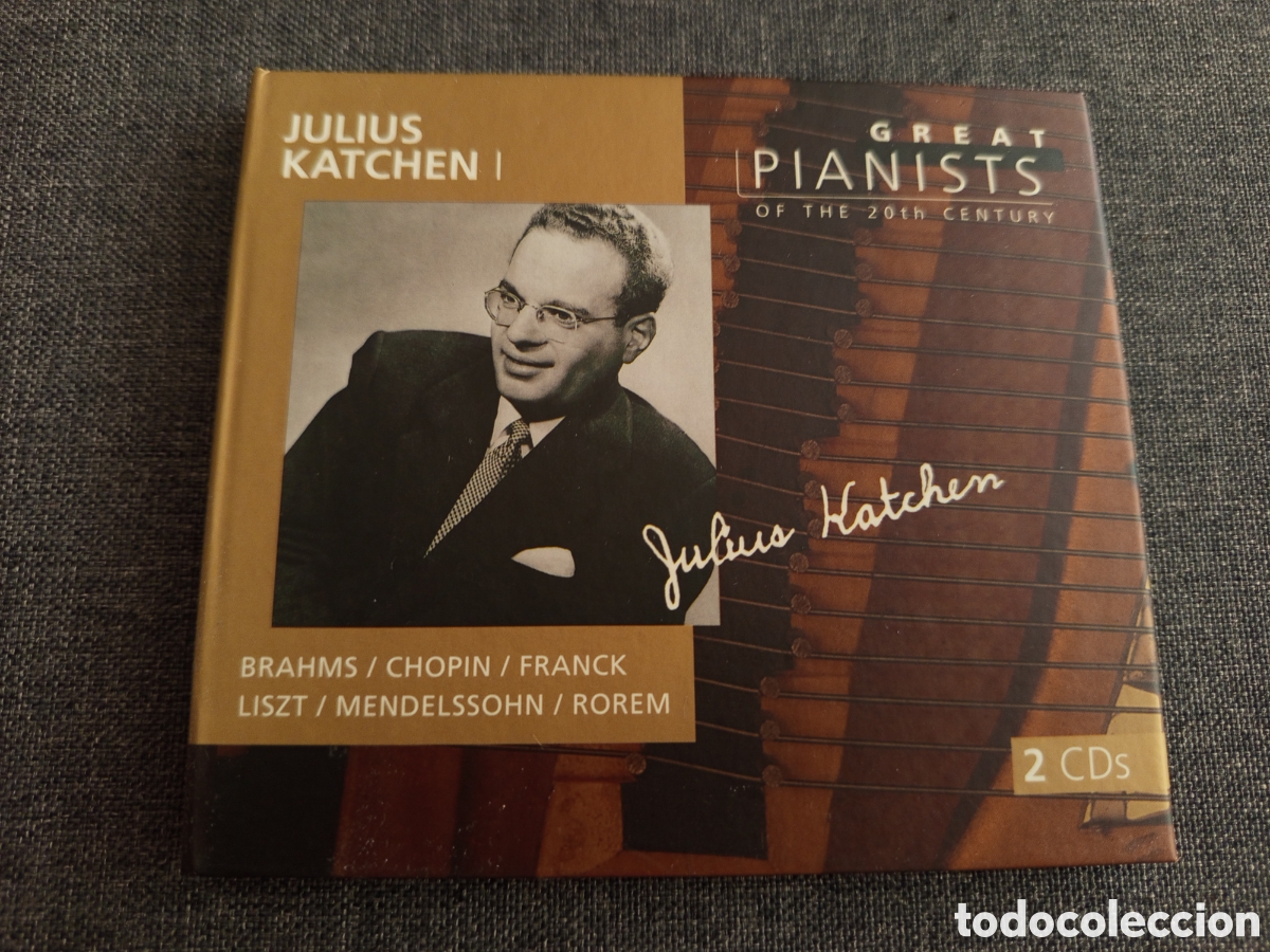 CDs de m&uacute;sica: JULIUS KATCHEN I. BRAHMS / CHOPIN / LISZT (GREAT PIANISTS OF THE 20TH CENTURY) 2 CD'S