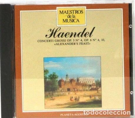 CDs de m&uacute;sica: MAESTROS DE LA MUSICA - HAENDEL CONCERTI GROSSI OP.3 - CD