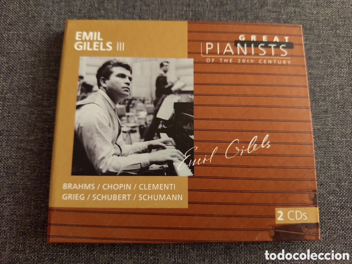 CDs de m&uacute;sica: EMIL GILELS III. BRAHMS / CHOPIN / CLEMENTI / SCHUBERT (GREAT PIANISTS OF THE 20TH CENTURY) 2 CD'S