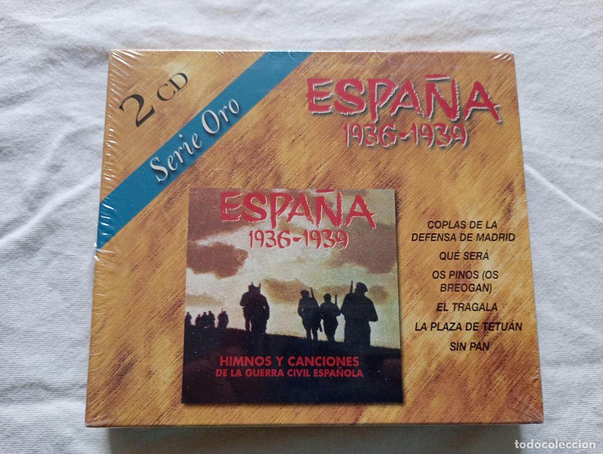 CDs de m&uacute;sica: Himnos y canciones de la guerra civil espa&ntilde;ola. Espa&ntilde;a 1936-1939. 2 CD&rsquo;s. Precintado. Nuevo