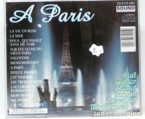 CDs de m&uacute;sica: A PARIS - VARIOS INTERPRETES - CD - Foto 2