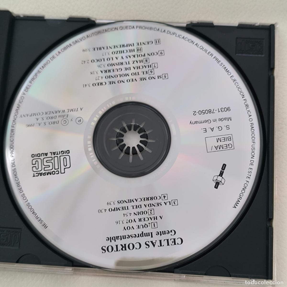 CDs de m&uacute;sica: CD Celtas Cortos &ndash; Gente Impresentable - Foto 3
