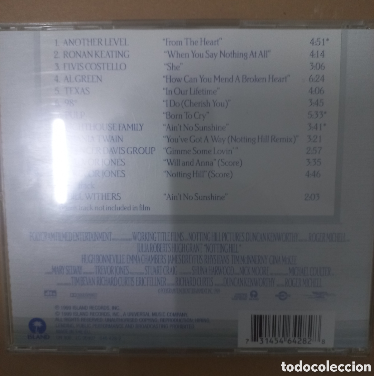CDs de m&uacute;sica: BANDA SONORA NOTTING HILL - Foto 2