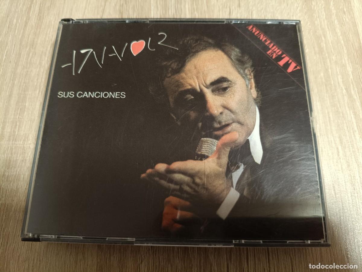 CDs de m&uacute;sica: 2 CD - CHARLES AZNAVOUR - SUS CANCIONES - Venecia sin ti, Adios a la mama, Los dias felices