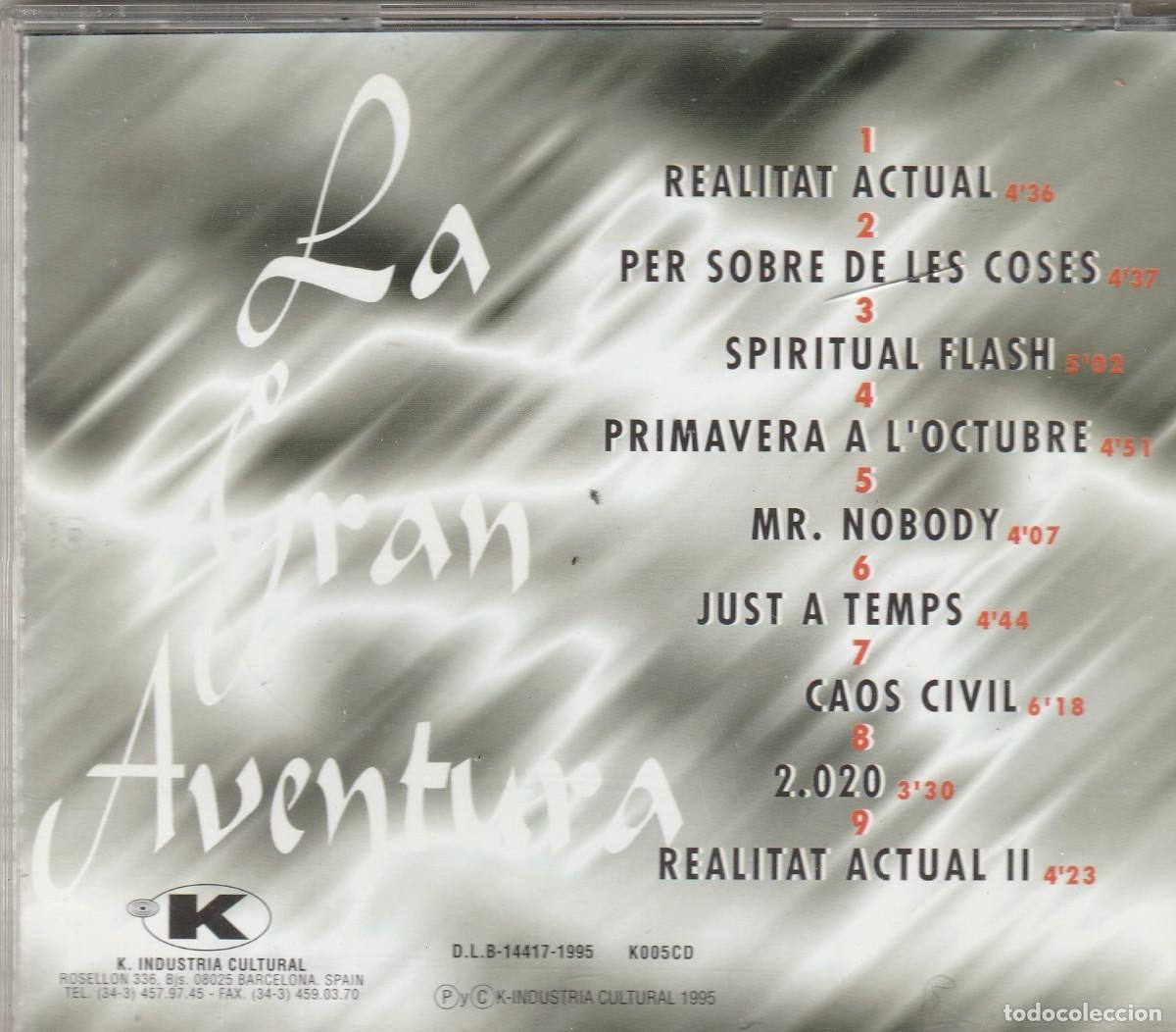 CDs de m&uacute;sica: La Gran Aventura &ndash; Triangular-ROCK CATALAN-1995- - Foto 2
