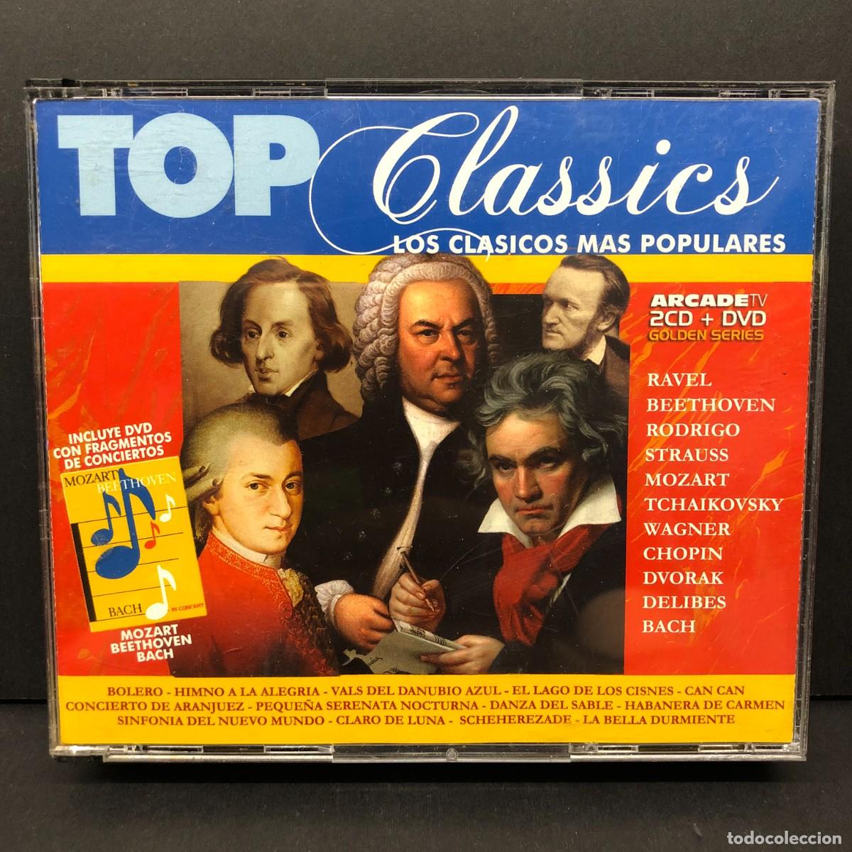 CDs de m&uacute;sica: TOP CLASSICS - LOS CLASICOS MAS POPULARES - 30135 - CD 2 + DVD - DISCO M&Uacute;SICA / 666