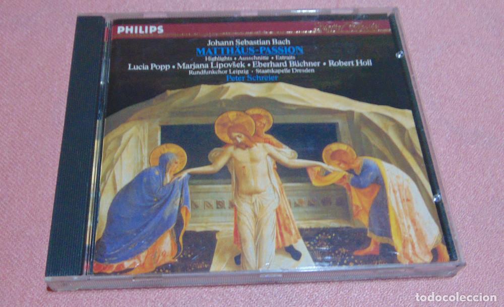 CDs de m&uacute;sica: JOHANN SEBASTIAN BACH - LA PASI&Oacute;N SEG&Uacute;N SAN MATEO - BWV 244 - CD ALBUM - PETER SCHREIER - GERMANY