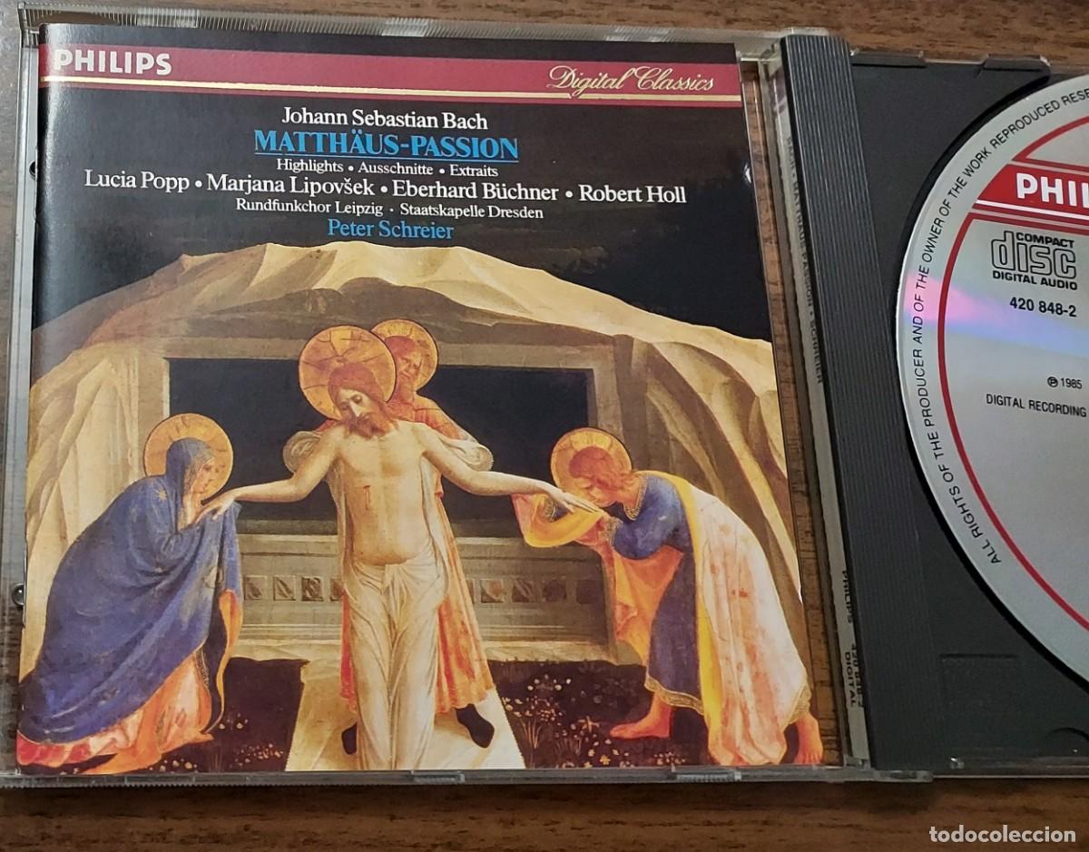 CDs de m&uacute;sica: JOHANN SEBASTIAN BACH - LA PASI&Oacute;N SEG&Uacute;N SAN MATEO - BWV 244 - CD ALBUM - PETER SCHREIER - GERMANY