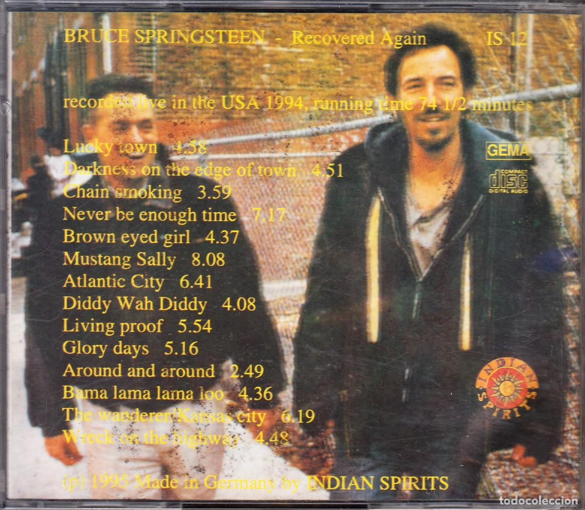 CDs de m&uacute;sica: BRUCE SPRINGSTEEN. RECOVERED AGAIN. CD. - Foto 2