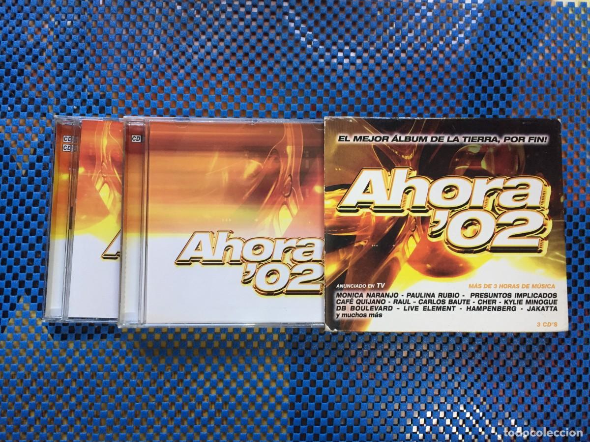 Music CDs: cd Ahora 02 contiene 3 cds en 2 cajas + funda carton