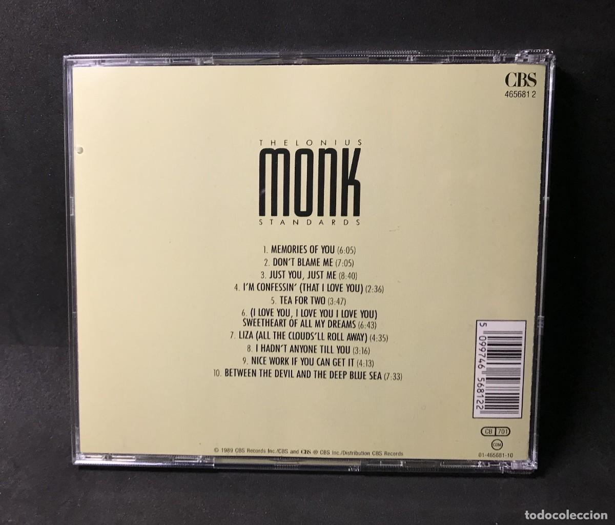 CDs de m&uacute;sica: Thelonious Monk &ndash; Standards - CD - CBS 1989 - Foto 2