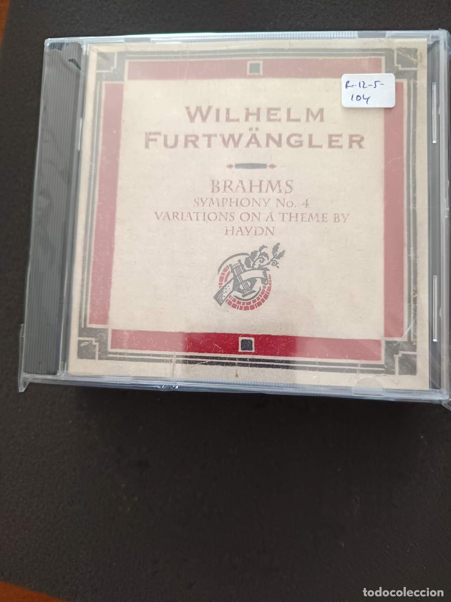 CDs de m&uacute;sica: WILHELM FURTW&Auml;NGLER: BRAHMS: SYMPHONY N&ordm; 4 / VARIATIONS ON A THEME BY HAYDN. LIVE RECORDINGS