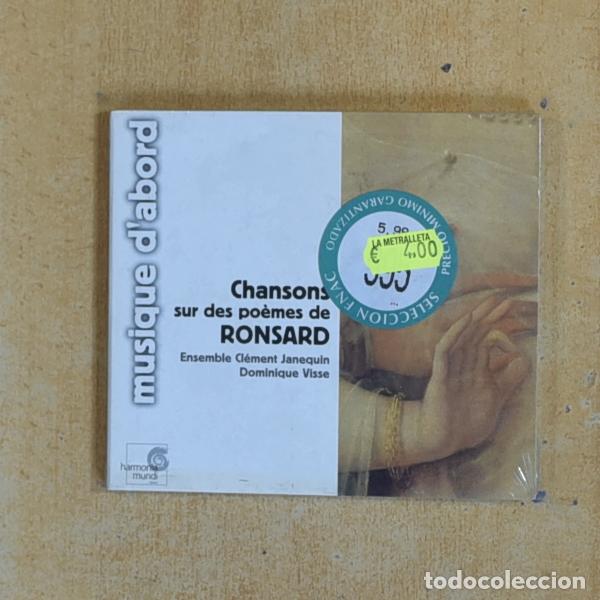 CDs de m&uacute;sica: RONSARD - CHANSONS SUR DES POEMES DE RONSARD - CD
