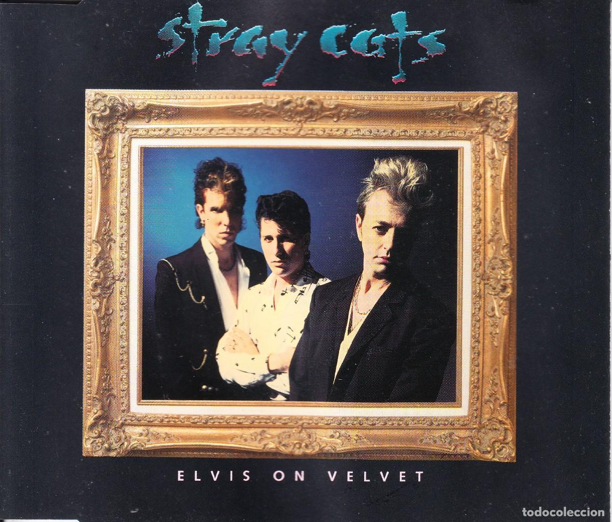 CDs de m&uacute;sica: STRAY CATS. ELVIS ON VELVET. CD SINGLE.