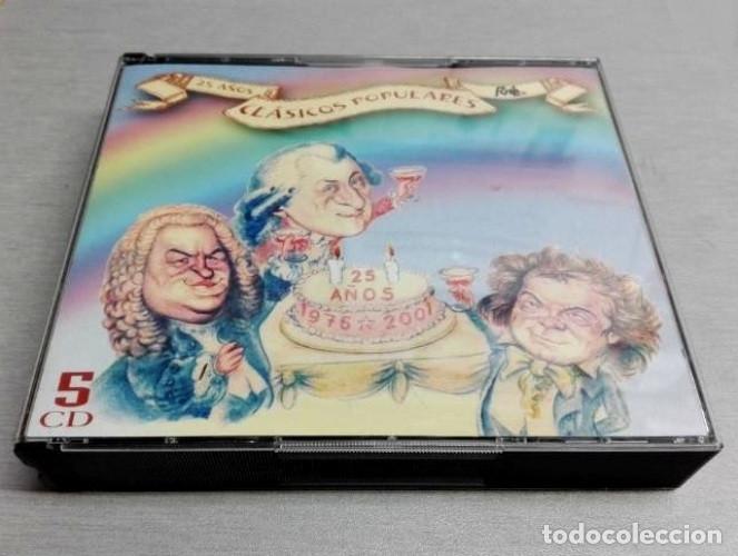 CDs de m&uacute;sica: [5 CDS SET BOX]. CLASICOS POPULARES. 25 A&Ntilde;OS [1976-2001]. RTVE. RECOPILATORIO.