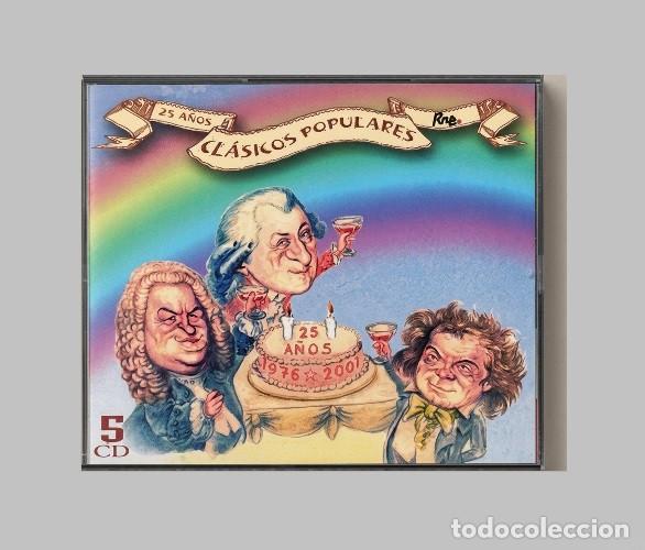 CDs de m&uacute;sica: [5 CDS SET BOX]. CLASICOS POPULARES. 25 A&Ntilde;OS [1976-2001]. RTVE. RECOPILATORIO.