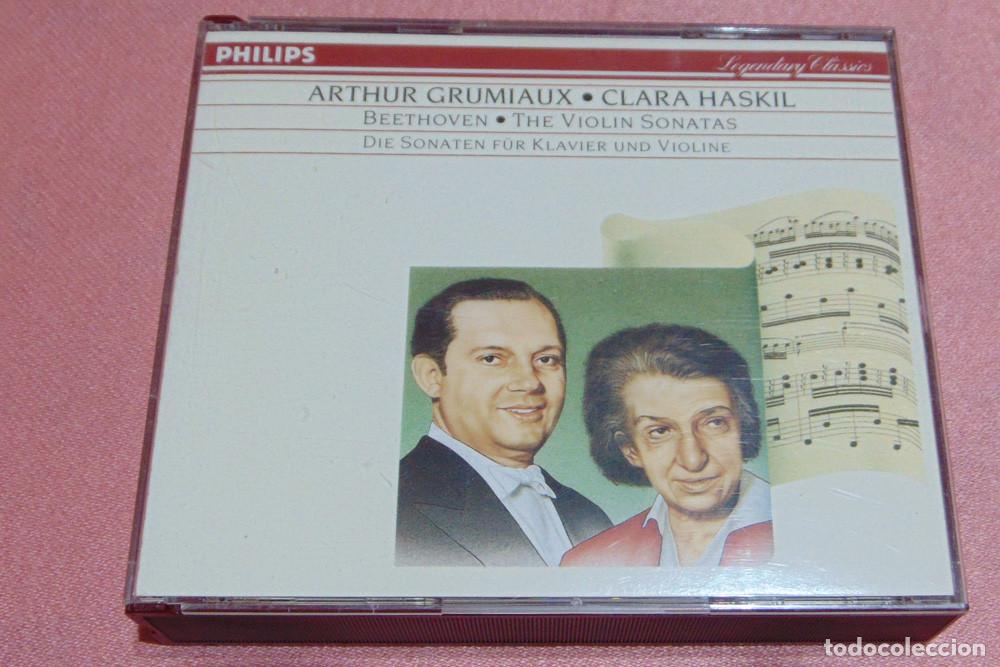 CDs de m&uacute;sica: BEETHOVEN - CLARA HASKIL - ARTHUR GRUMIAUX - INTEGRAL SONATAS PARA PIANO Y VIOLIN - 3 CD SET PHILIPS