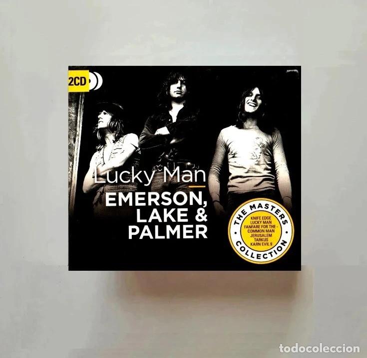 CDs de m&uacute;sica: [DOBLE CD]. EMERSON LIKE & PALMER. LUCKY MAN. THE MASTERS COLLECTION. RECOPILATORIO.
