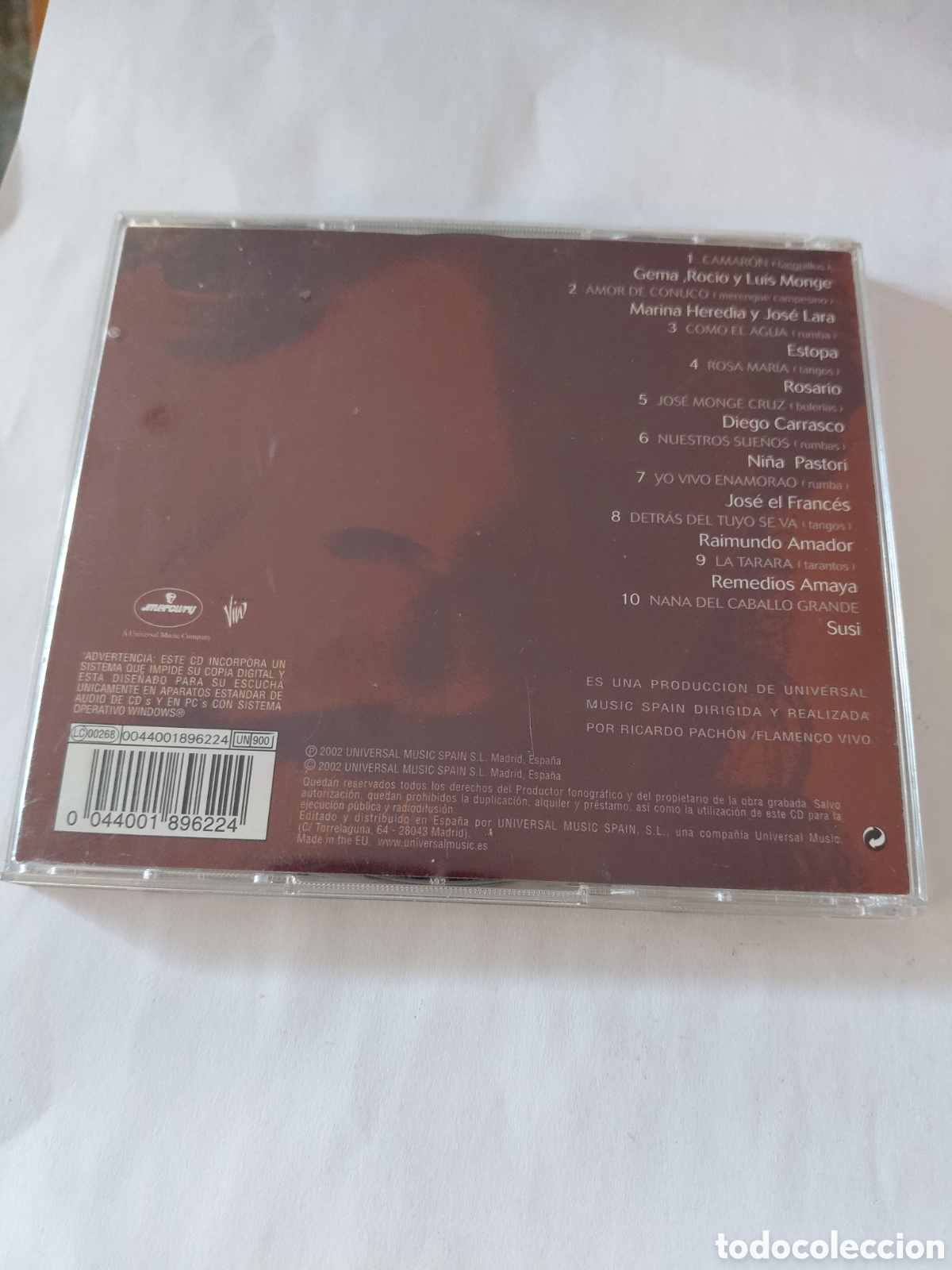 CDs de m&uacute;sica: Cd + dvd por camaron - Foto 4