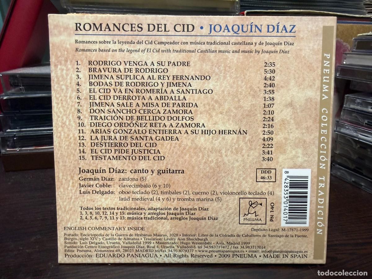 CDs de m&uacute;sica: Joaqu&iacute;n D&iacute;az - Romances Del Cid (CD) - Foto 2