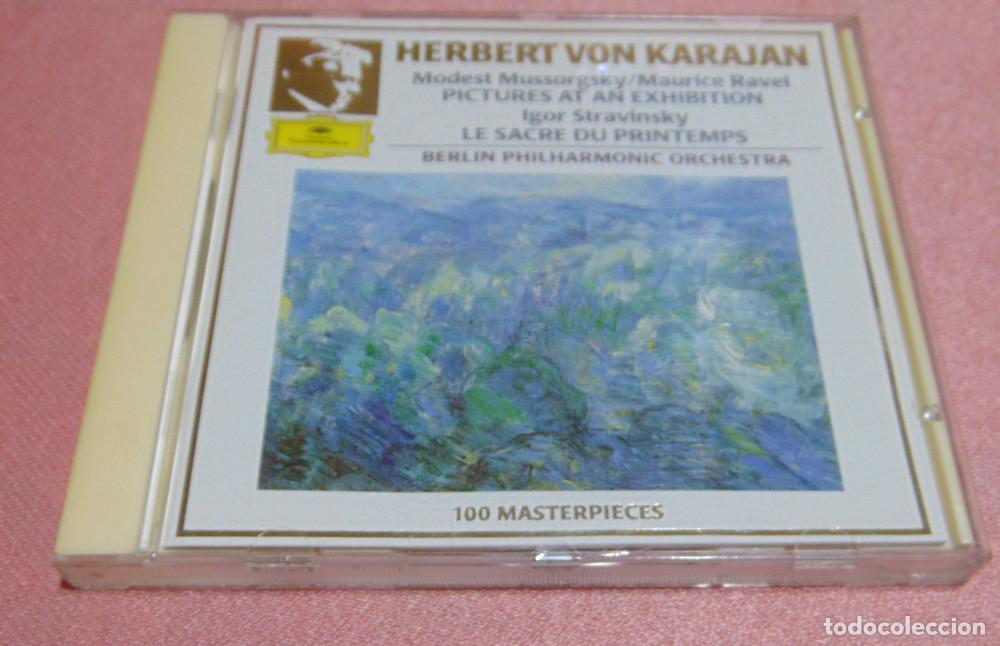 CDs de m&uacute;sica: MUSSORGSKY - RAVEL - STRAVINSKY - BERLIN PHILHARMONIC - HERBERT VON KARAJAN - DEUTSCHE GRAMMOPHON CD