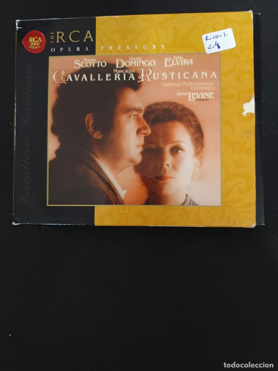 CDs de m&uacute;sica: MASCAGNI: CAVALLERIA RUSTICANA. DIR: JAMES LEVINE. INT&Eacute;RP: SCOTTO, DOMINGO, ELVIRA