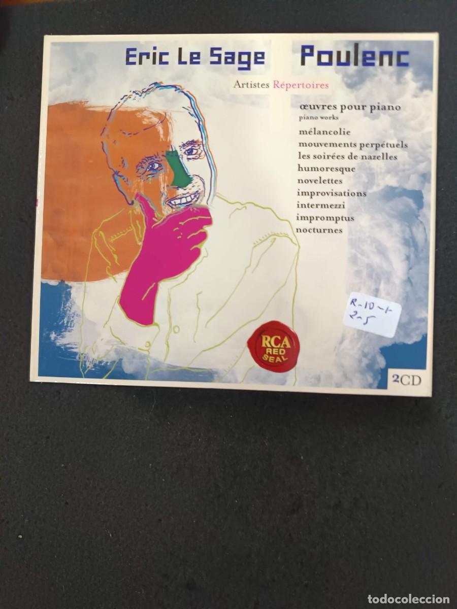CDs de m&uacute;sica: 2 CD. POULENC: OEUVRES POUR PIANO. PIANO: &Eacute;RIC LE SAGE