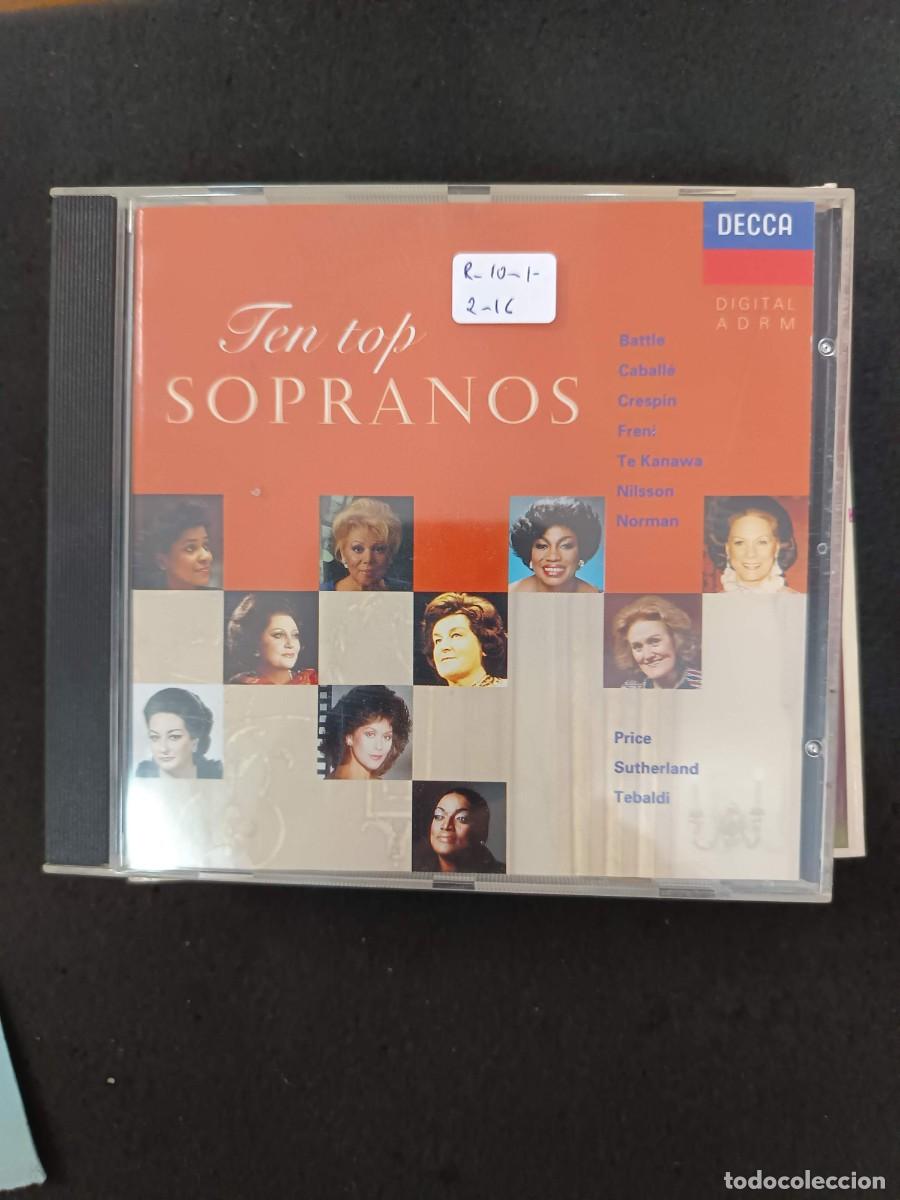 CDs de m&uacute;sica: TEN TOP SOPRANOS: BATTLE, CABALL&Eacute;, CRESPIN, FRENI, TE KANAWA, NILSSON, NORMAN, PRICE, SUTHERLAND, TE