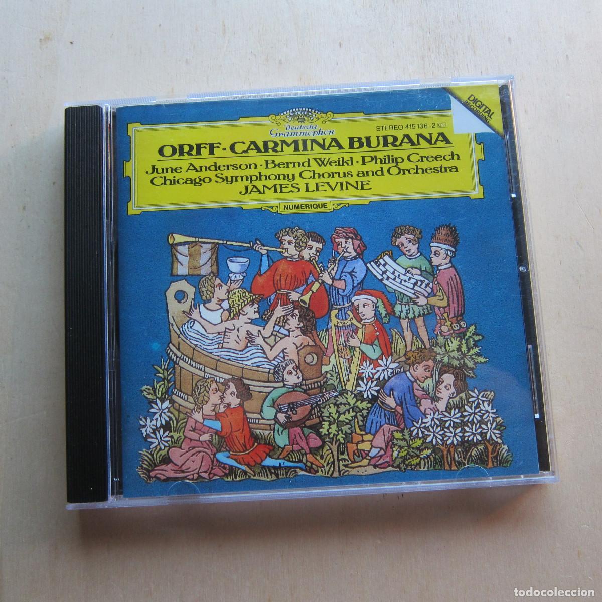 CDs de m&uacute;sica: ORFF: CARMINA BURANA - JAMES LEVINE (DEUTSCHE GRAMMOPHON) CD M&Uacute;SICA