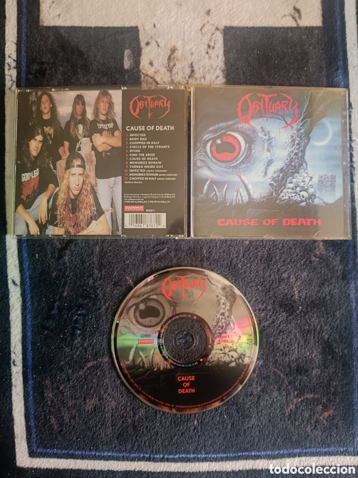 CDs de m&uacute;sica: Obituary - cause of death CD remasterizado + bonus tracks
