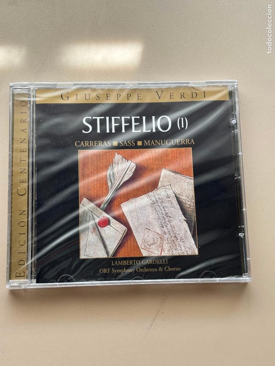 CDs de m&uacute;sica: STIFFELIO I, CD, BERGONZI, CARRERAS, SASS, MANUGUERRA, RBA, 2000, NUEVO SELLADO