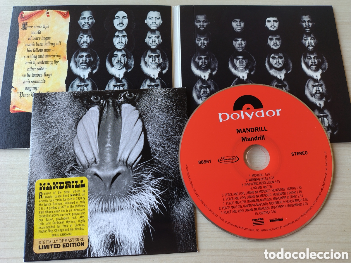 CDs de m&uacute;sica: MANDRILL Mandrill ( 1971 POLYDOR ELEMENTAL MUSIC 2020 ) - Foto 5