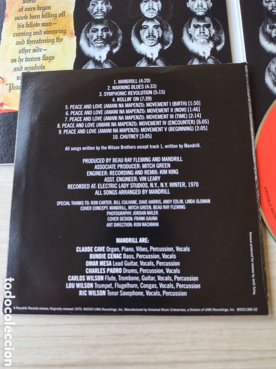 CDs de m&uacute;sica: MANDRILL Mandrill ( 1971 POLYDOR ELEMENTAL MUSIC 2020 ) - Foto 6
