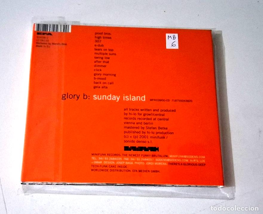 CDs de m&uacute;sica: GLORY B &rdquo;SUNDAY ISLAND&rdquo; CD 14 TRACKS DIGIPACK - Foto 2