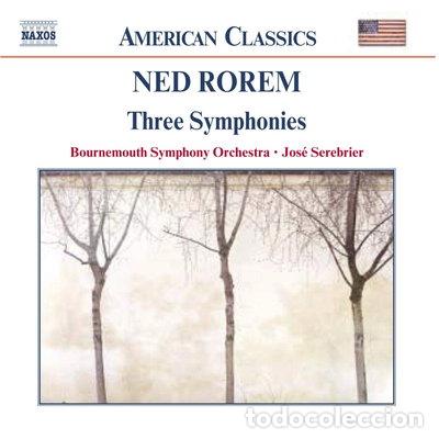 CDs de m&uacute;sica: Ned Rorem: Three Symphonies- 0636943914922