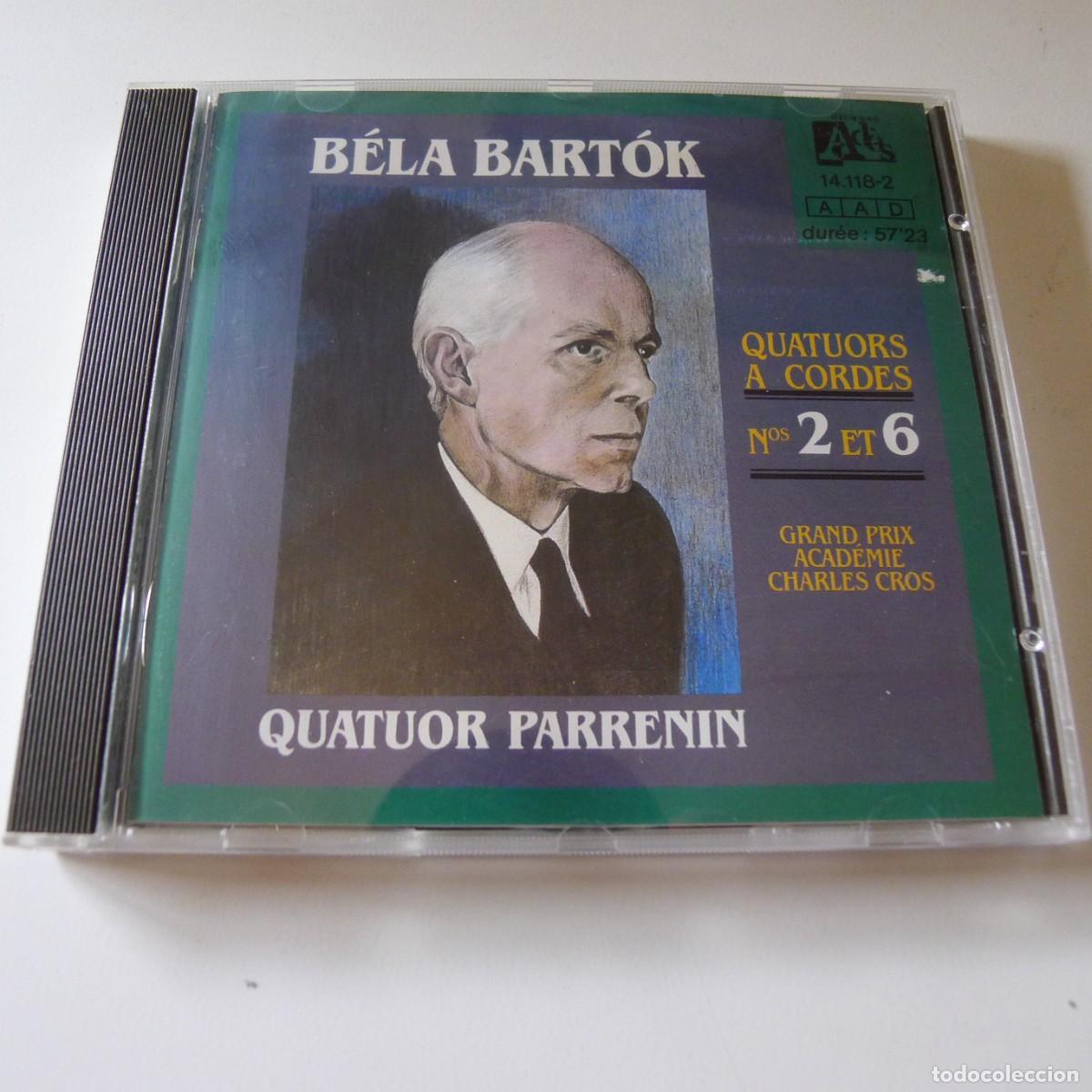 CDs de m&uacute;sica: Quatuor Parrenin, B&eacute;la Bart&oacute;k &ndash; Bela Bartok: Quatuors &agrave; Cordes N&deg;6 & 2 CD