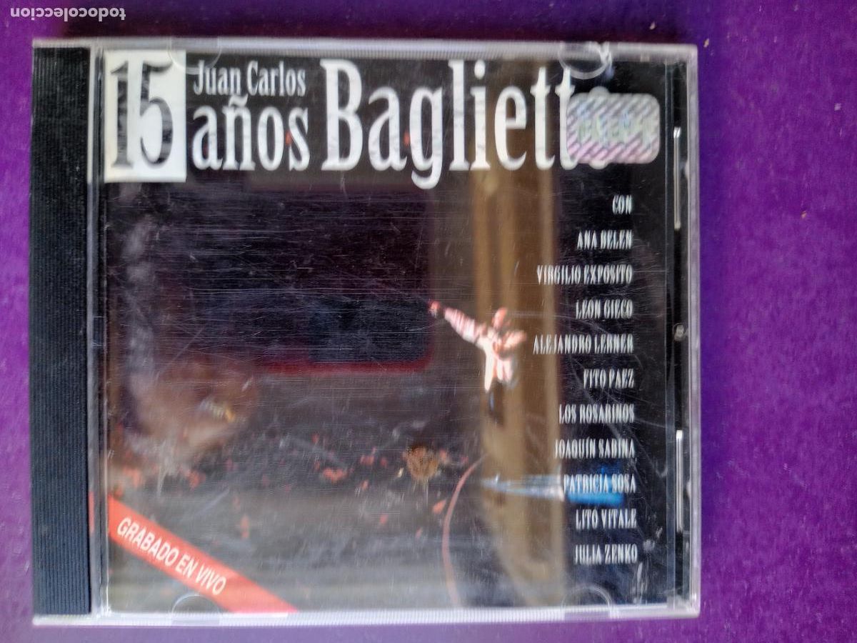 CDs de m&uacute;sica: Juan Carlos Baglietto &ndash; 15 A&ntilde;os - CD ARIOLA 1998 - ARGENTINA - SIN APENAS USO - ANA BELEN