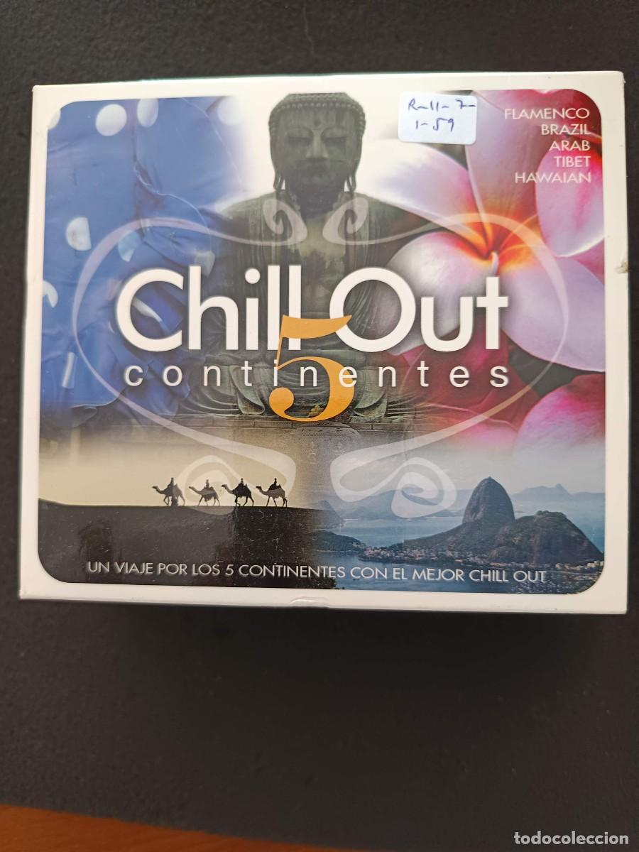 CDs de m&uacute;sica: BOX 5 CD. CHILL OUT 5 CONTINENTES: FLAMENCO, BRAZIL, ARAB, TIBET, HAWAIAN. UN VIAJE POR LOS 5 CONTIN