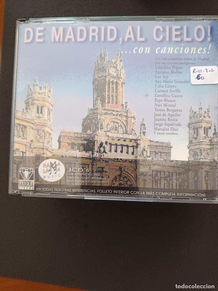 CDs de m&uacute;sica: BOX 3 CD. DE MADRID, AL CIELO...CON CANCIONES!. CONCHITA PIQUER, ANTONIO MOLINA, CELIA G&Aacute;MEZ Y OTROS