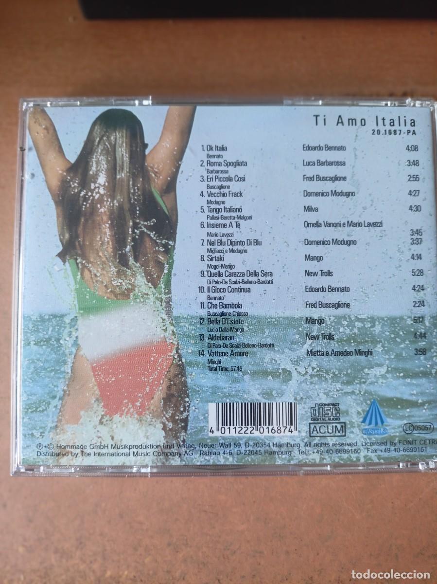 CDs de m&uacute;sica: Ti amo Italia - Compact Disc (CD) - Foto 2