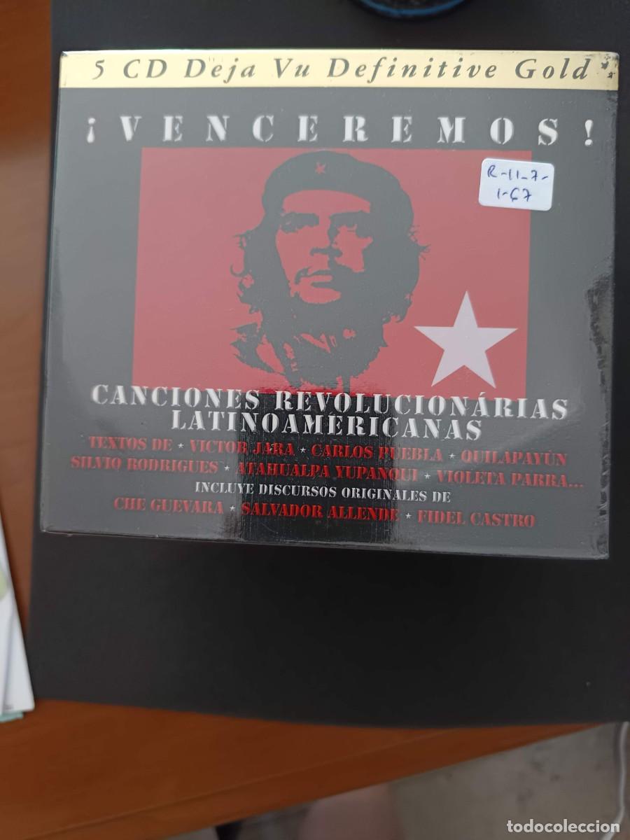 CDs de m&uacute;sica: CAJA/BOX 5 CDS. &iexcl; VENCEREMOS !. CANCIONES REVOLUCIONARIAS LATINOAMERICANAS