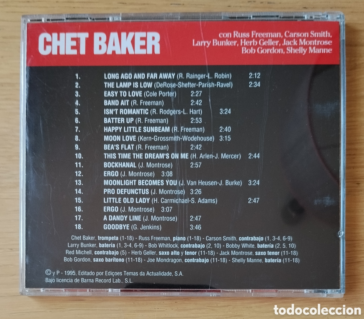 CDs de m&uacute;sica: CHET BAKER: &rdquo;CHET BAKER&rdquo; CD 1995- JAZZ - Foto 2