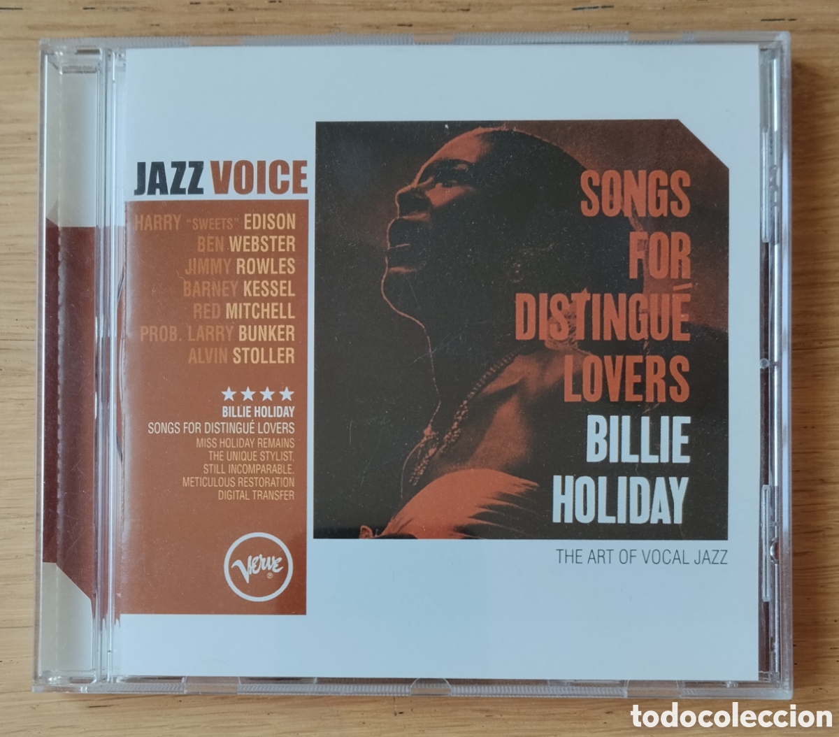 CDs de m&uacute;sica: BILLIE HOLIDAY: &rdquo;SONGS FOR DISTINGU&Eacute; LOVERS&rdquo; CD 2003- JAZZ - VERVE RECORDS