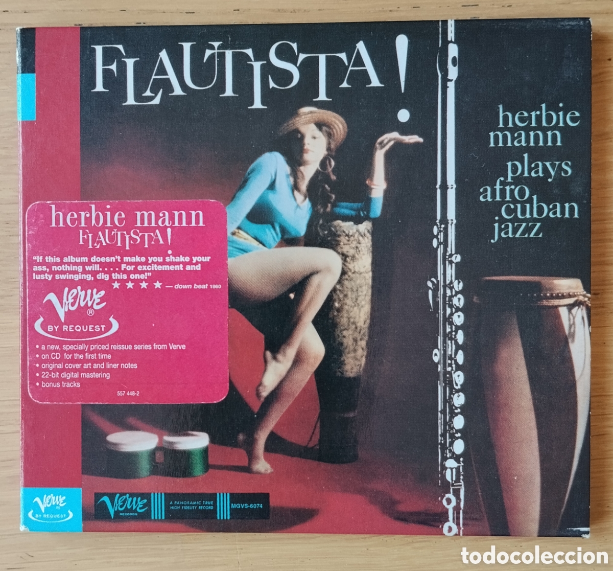 CDs de m&uacute;sica: HERBIE MANN: &rdquo;FLAUTISTA ! - HERBIE MANN PLAYS AFRO-CUBAN JAZZ &rdquo; CD 1998- JAZZ AFRO-CUBANO- VERVE